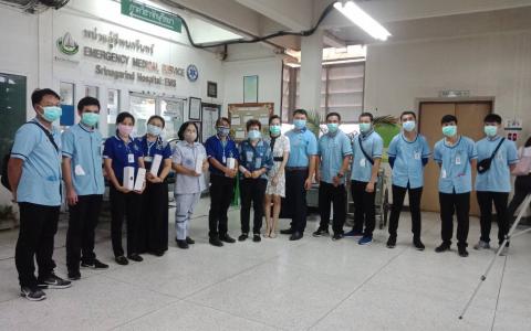 เจ้าหน้าที่เคลื่อนย้ายผู้ป่วย เข้าร่วมอบรมหลักสูตร การสวมใส่ชุดป้องกัน PPE