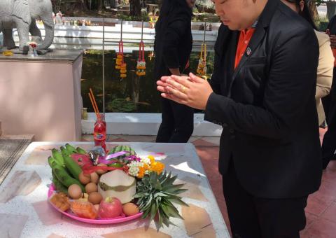ทำบุญบริษัท วันที่ 31 ตุลาคม 2562